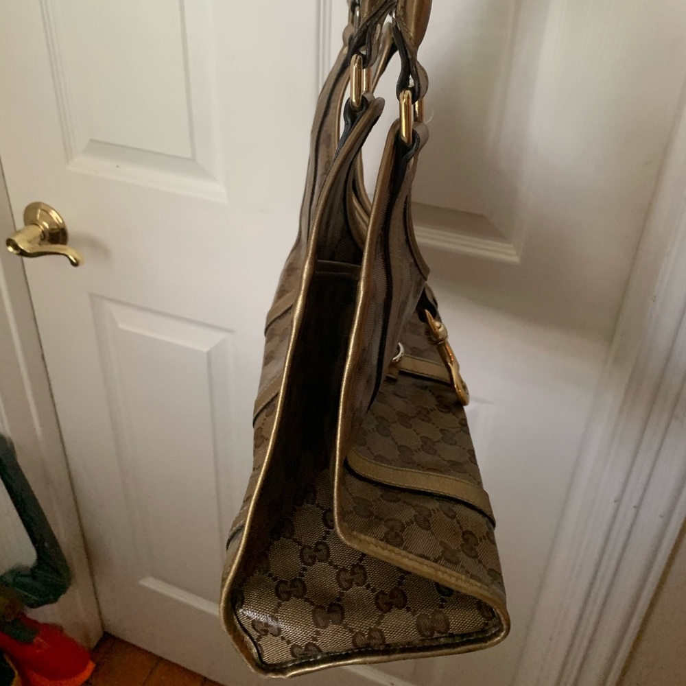 GUCCI Gold Crystal GG Jackie O Shoulder Bag - Picture 4 of 7